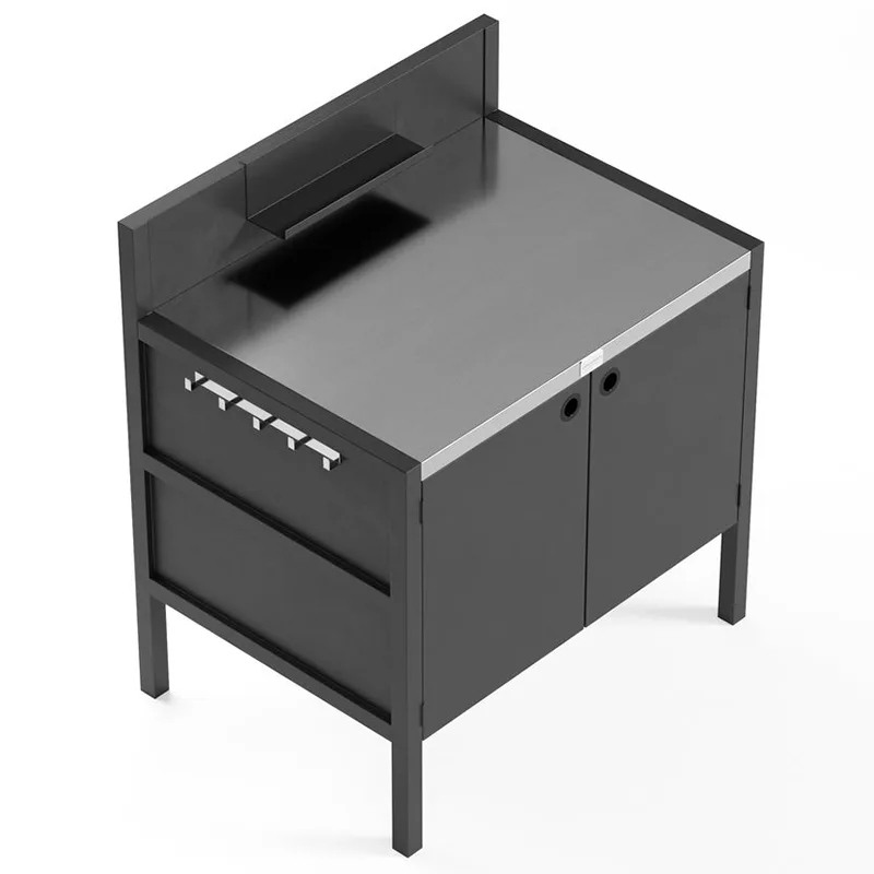 خزانة مطبخ خارجية بباب مزدوج