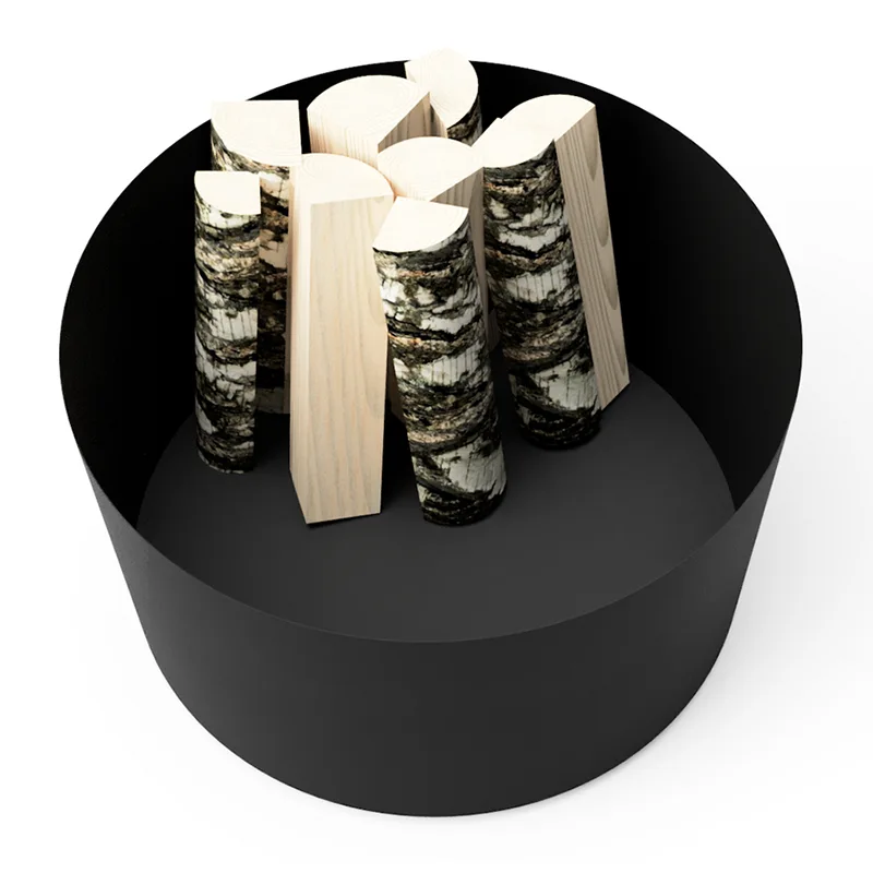 زارع خارجي مستدير من المعدن المجلفن